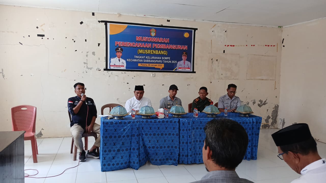 Musrenbang Kelurahan Sompe Tahun 2025 Bahas Prioritas Pembangunan Daerah